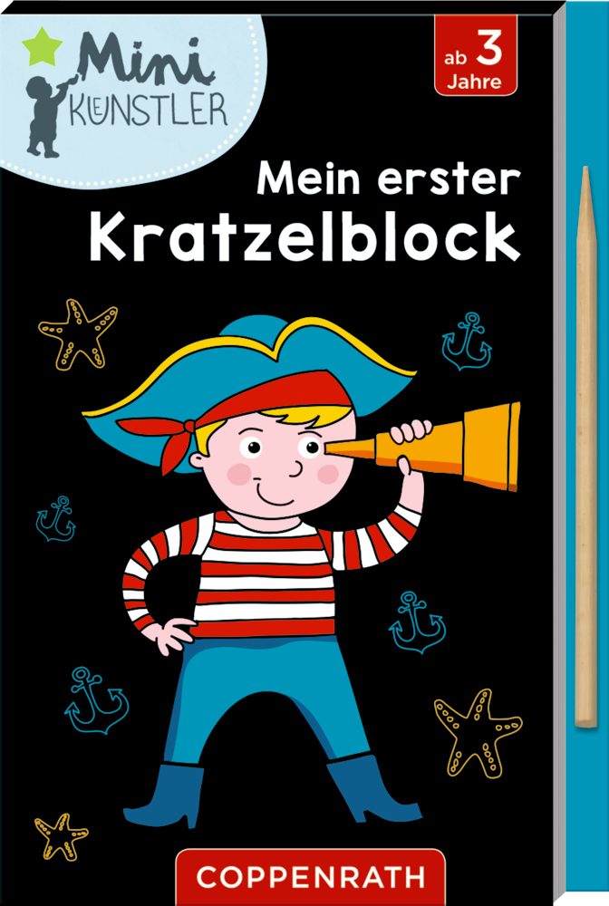 Meine ersten Kratzelbilder (verschiedene Designs, 1 Stück)