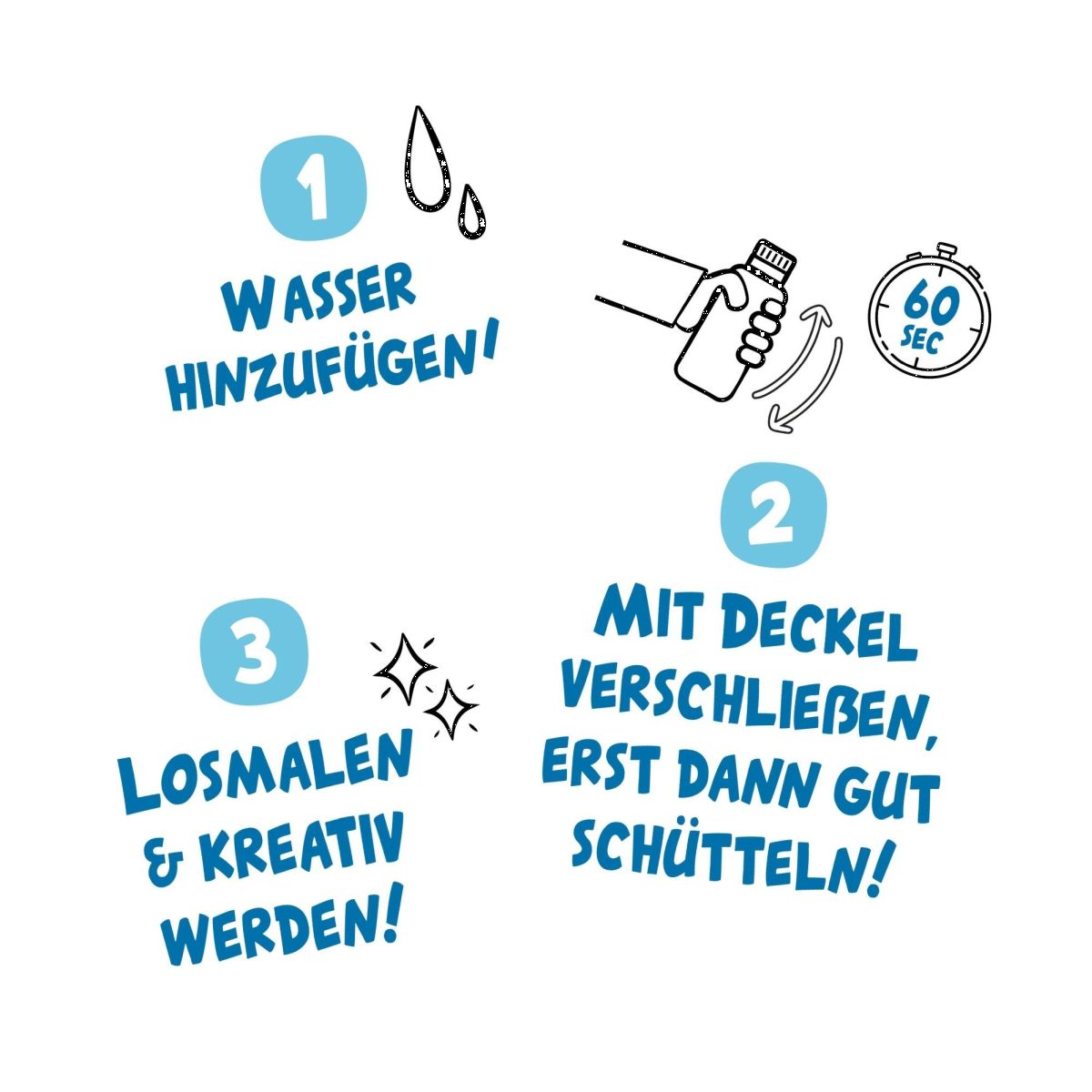 Kreideroller-Set mit 3 Farben - Alldoro