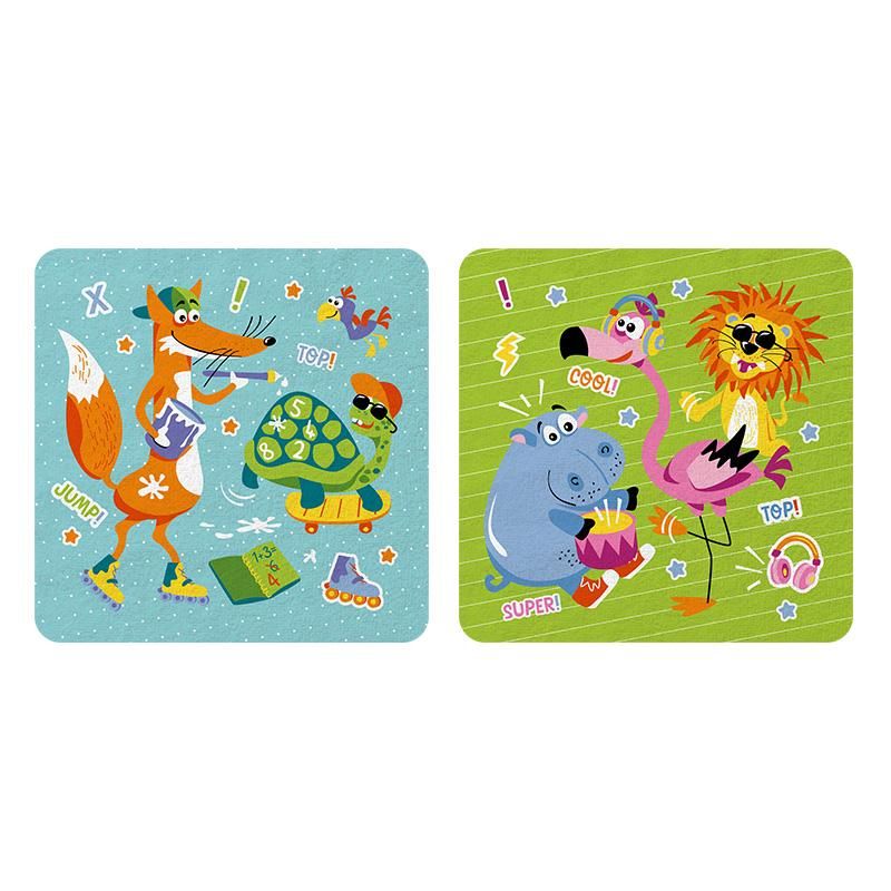 CLASS-6 Magic Towel Mal-Lappen 30 x 30cm (unterschiedliche Designs, 1 Stück)