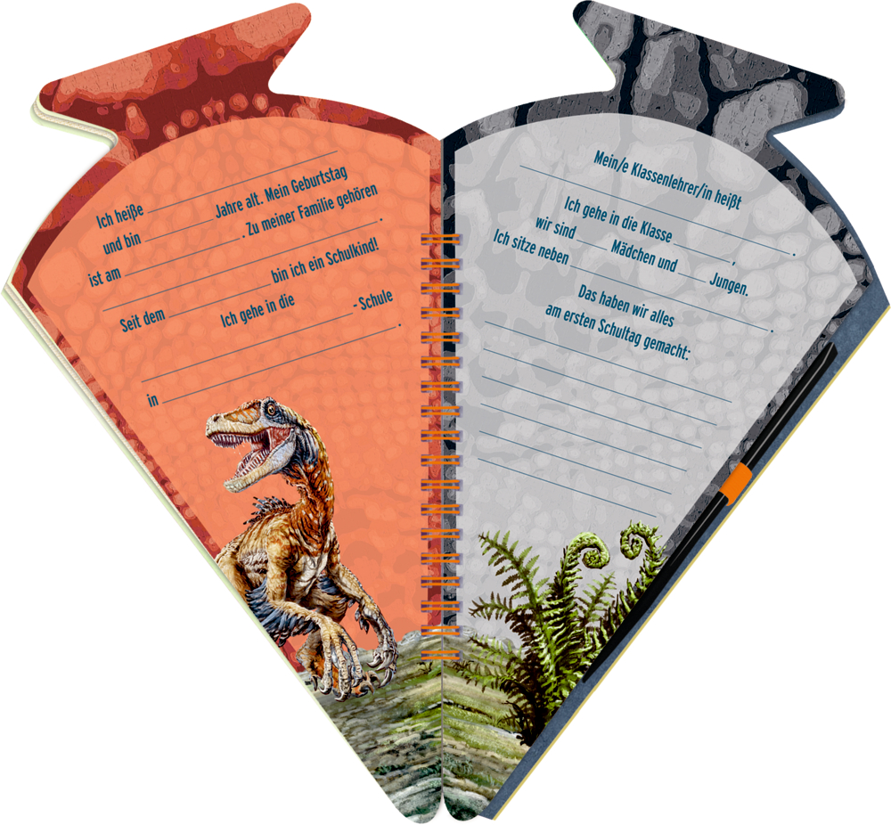 Schultüten-Kratzelbuch Hurra, endlich Schule! T-REX