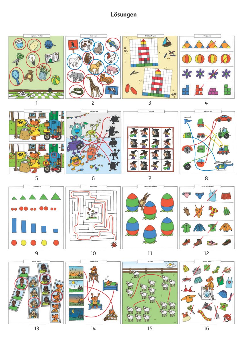 Vorschulblock - Logisches Denken, rätseln und knobeln - Hauschka Verlag 5+