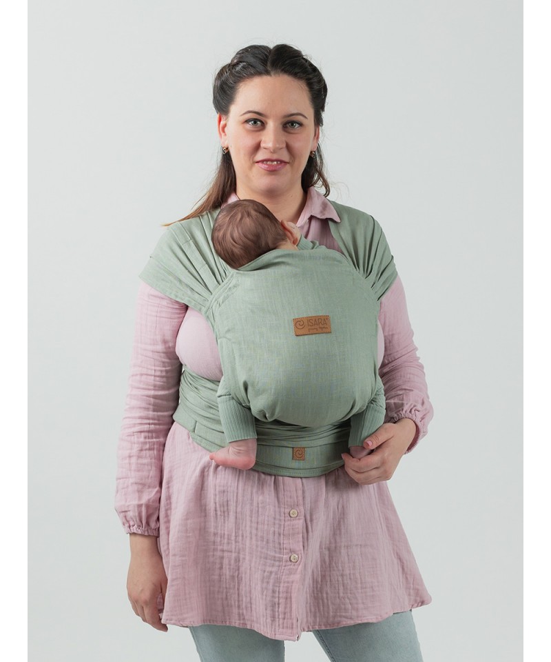 Isara Quick Tie Carrier Sage Green Linen
