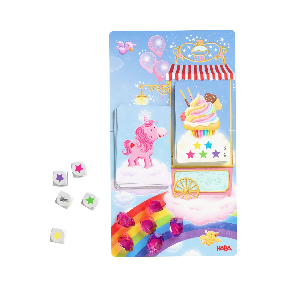 HABA Einhorn Glitzerglück - Magischer Würfelspaß