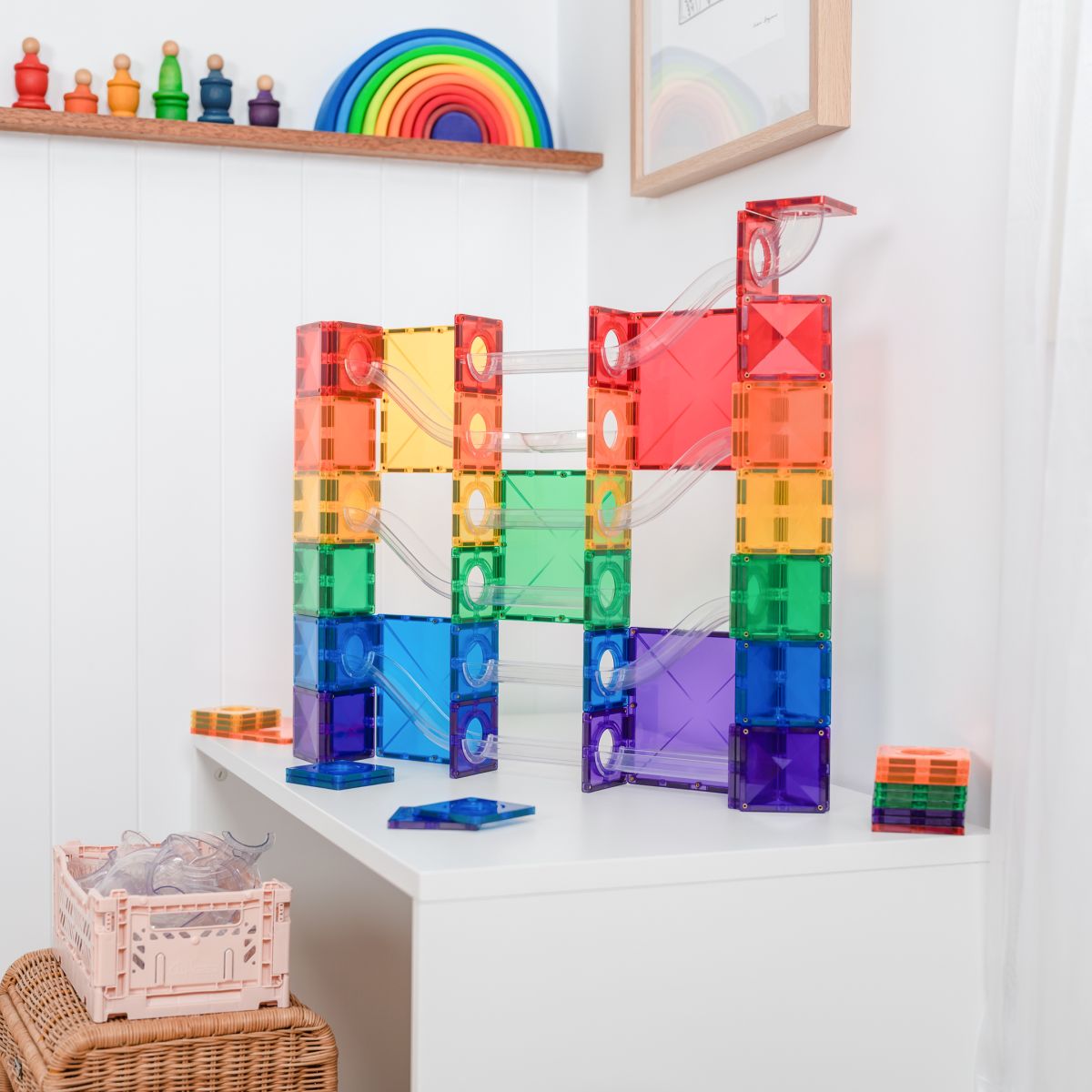 CONNETIX RAINBOW Super Ball Run Pack Magnetbausteine 134-teilig