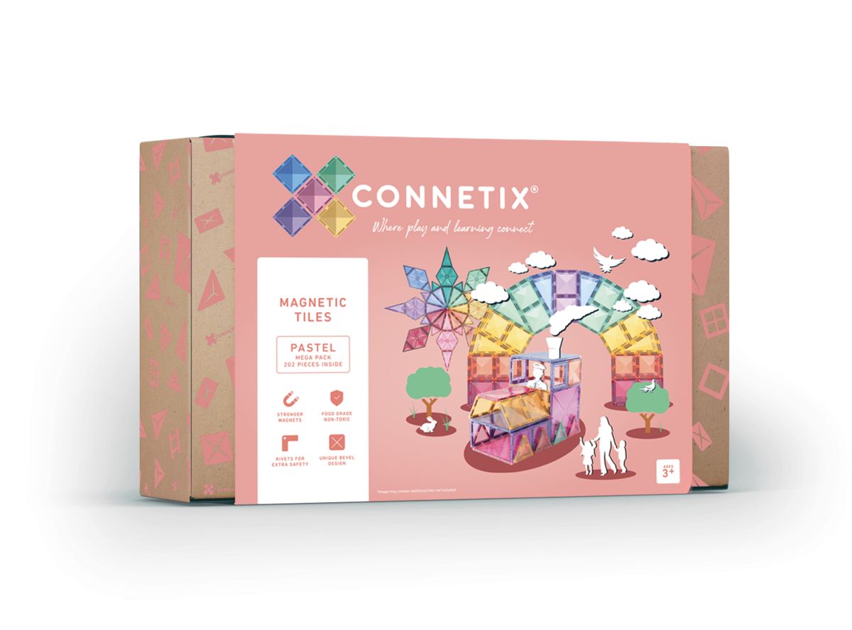 CONNETIX PASTEL Mega Pack Magnetbausteine 202-teilig