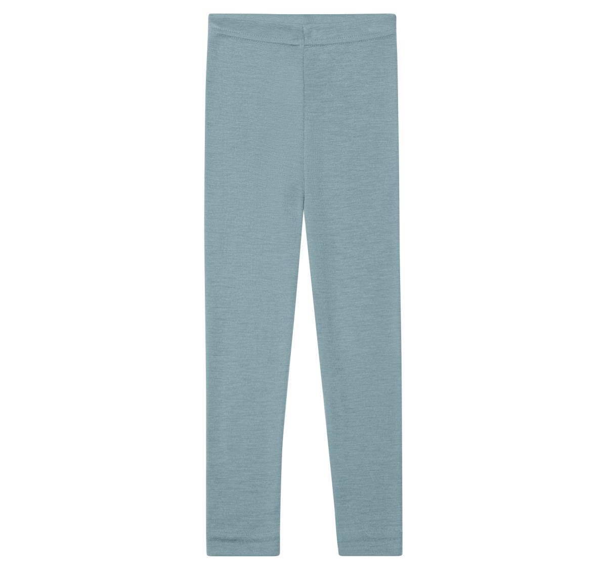 Leggings Wolle-Seide bergblau - 116