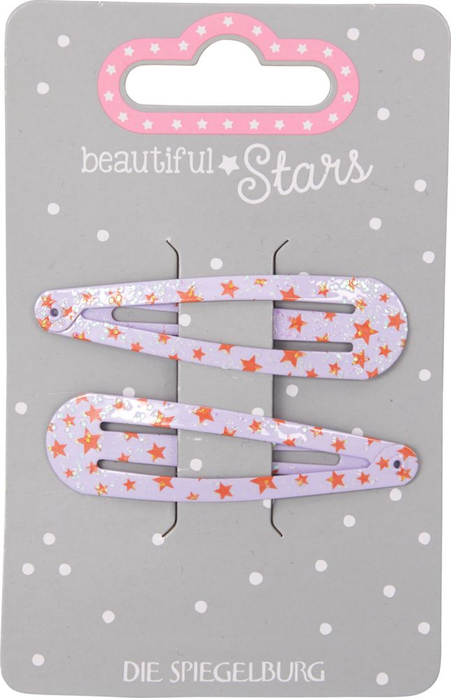 Haarclip Sterne no.2 - beautiful Stars (verschiedene Designs, 1 Set)