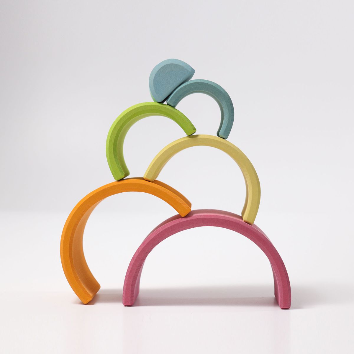 Grimm`s Regenbogen pastell mittel 17cm 6-teilig 10701