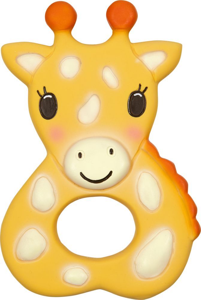 Beißring aus Naturkautschuk Giraffe - BabyGlück