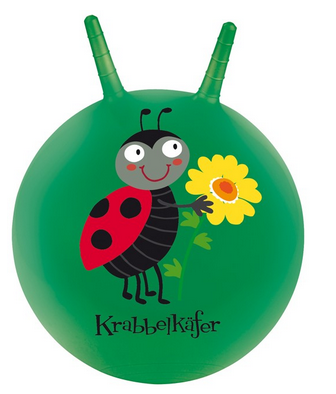 Krabbelkäfer Hüpfball grün Marienkäfer - moses