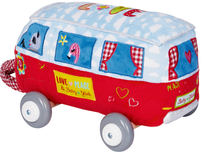 Bus auf Holzrollen BabyGlück
