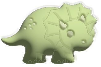 Spielstabil Sandförmchen T-Rex oder Triceratops (1 Stück, verschiedene Designs)