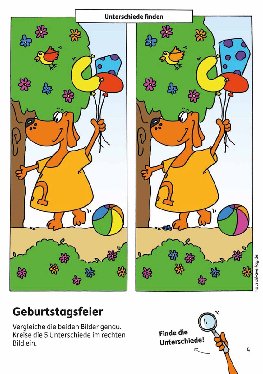 Kindergartenblock - Gemeinsamkeiten & Unterschiede - Hauschka Verlag 4+