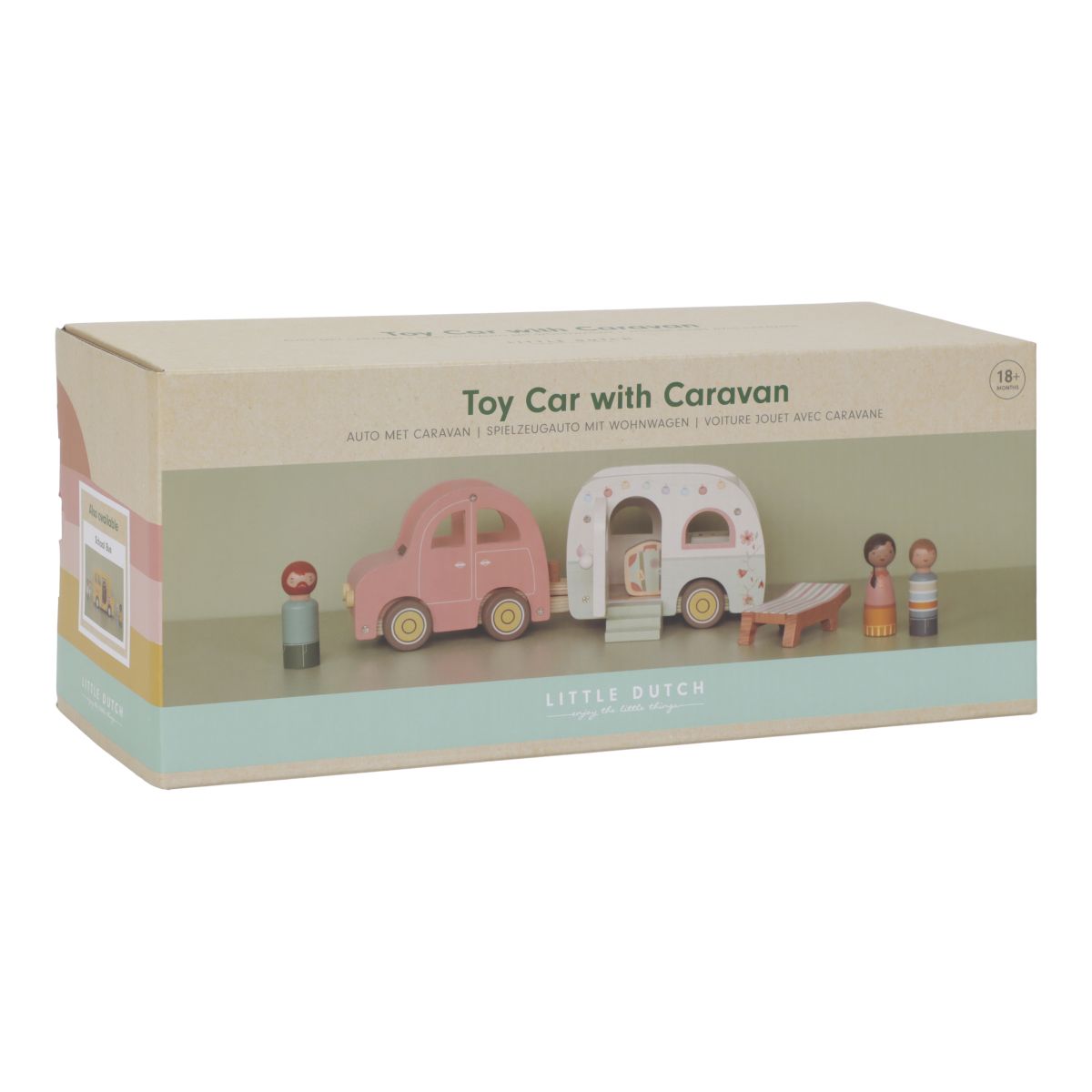 Auto mit Wohnwagen - Little Dutch