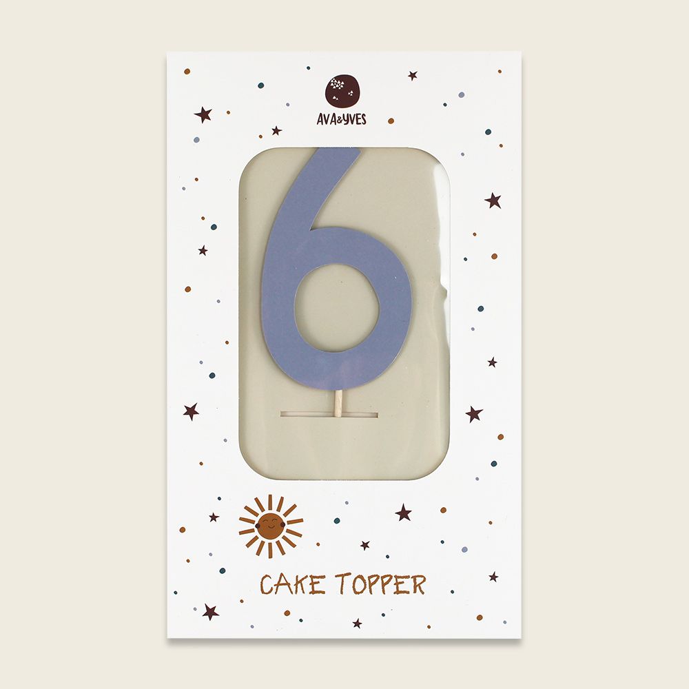 Cake Number Serie ADVENTURE, Zahl “6” - Ava & Yves