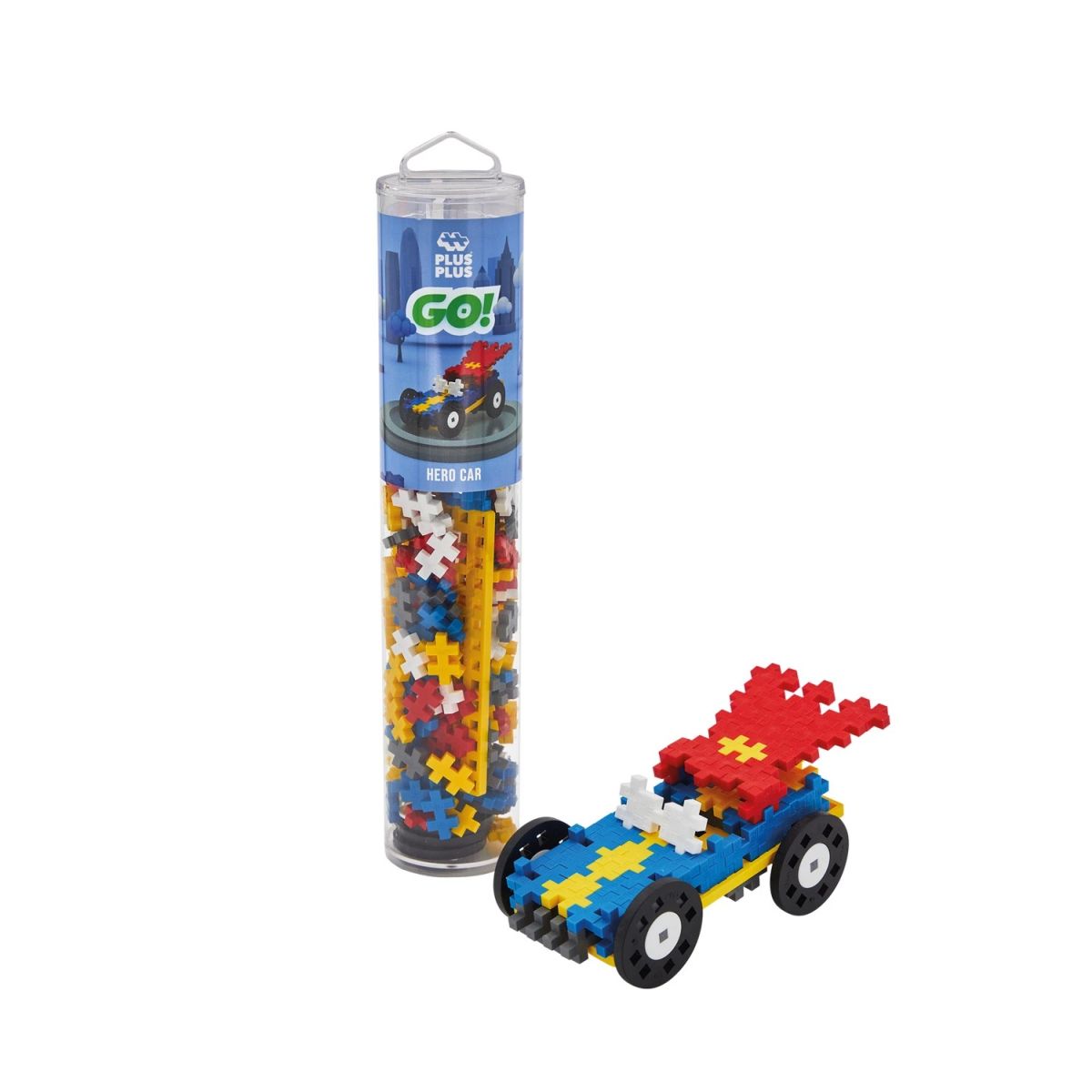 PLUS PLUS Mini-Bausteine GO! Auto Hero Car (200 Stück)