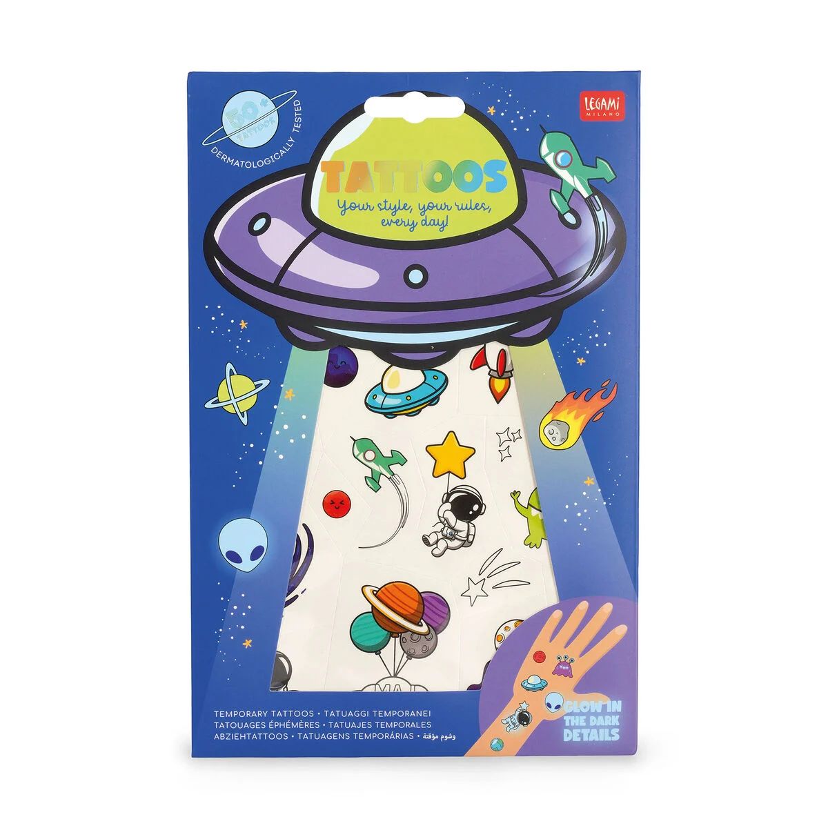 Abziehtattoos Space - Legami