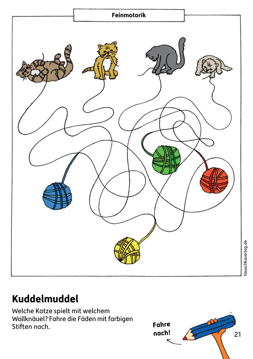 Kindergartenblock - Verbinden, vergleichen, Fehler finden - Hauschka Verlag 4+