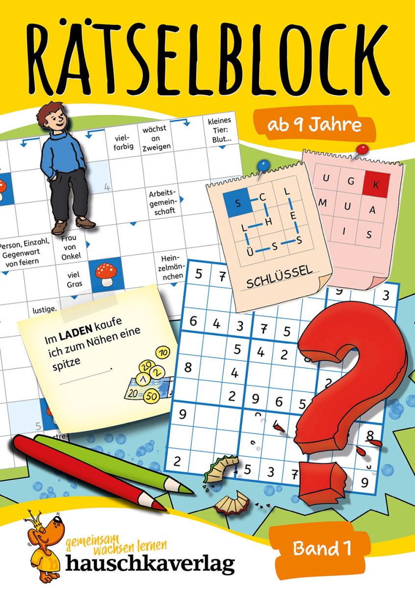 Rätselblock Band 1 - Hauschka Verlag 9+