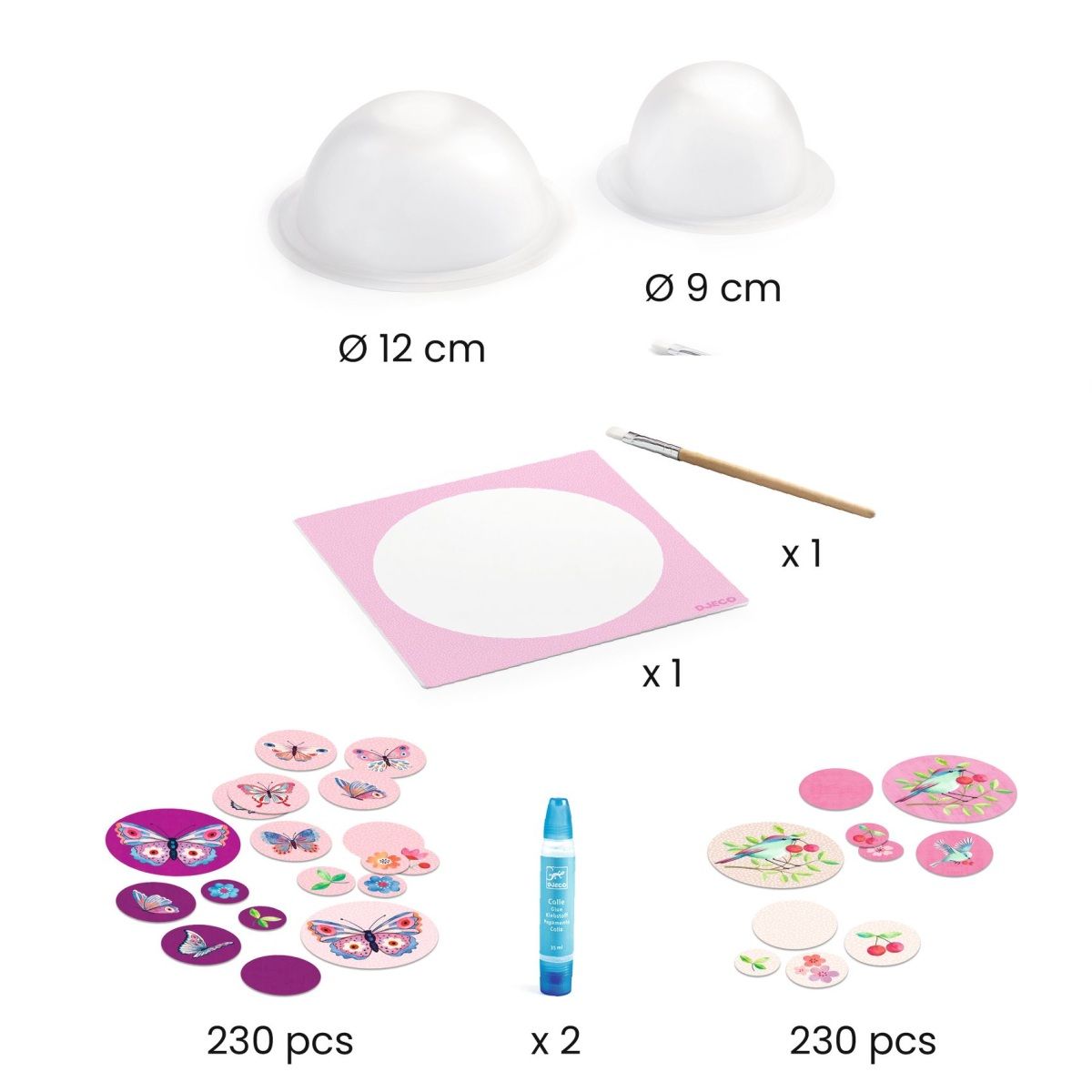 DIY: Schalen basteln rosa - Djeco