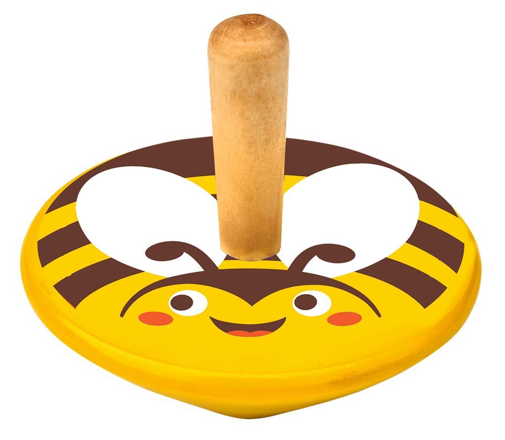 Krabbelkäfer Kleiner Holzkreisel (verschiedene Designs, 1 Stück)