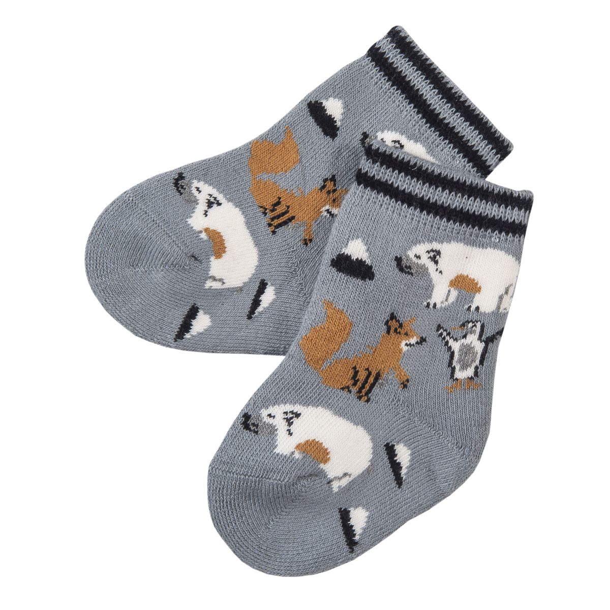 Frottee-Socken blau Tiere - 15-16