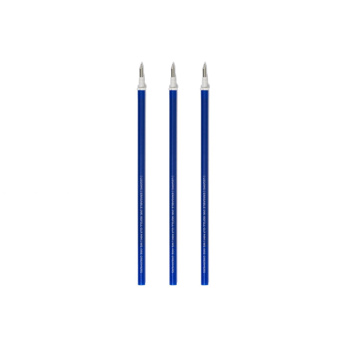 Blaue Tinte - Set mit 3 Nachfüllminen für löschbare Gelstifte - Legami