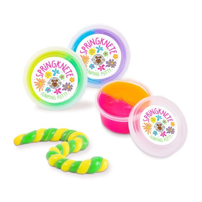 GF-6 Springknete Mix & Play 2-farbig 25g (unterschiedliche Designs, 1 Stück)