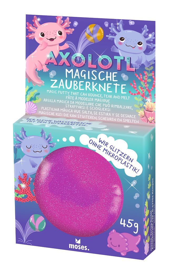Magische Axolotl-Zauberknete (verschiedene Farben, 1 Stück)
