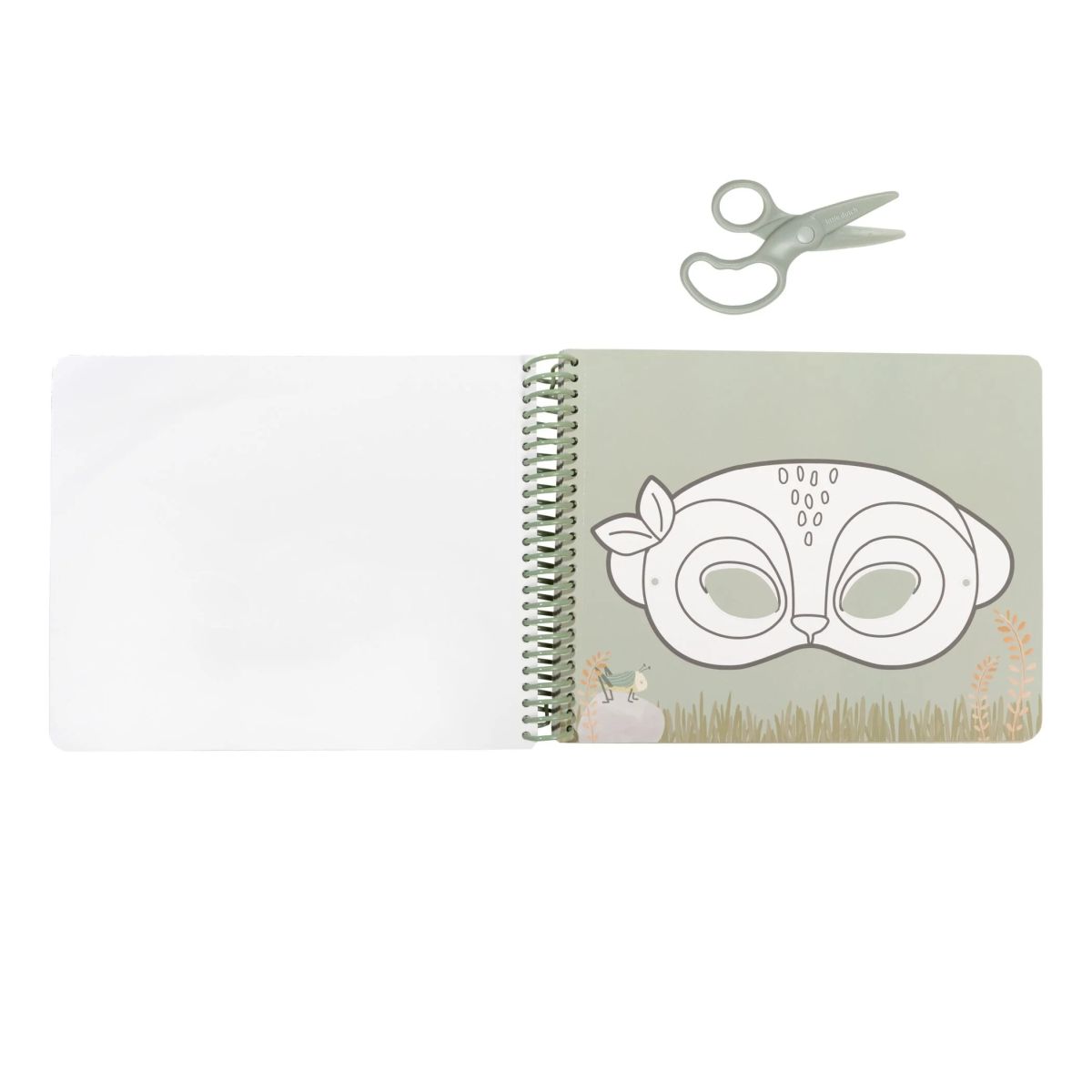 Maskenbastelbuch mit Schere Safari Friends - Little Dutch