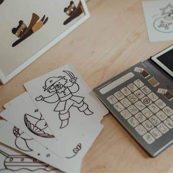 Nachfüllpack für Kidydraw mini "Wilde Tiere und Piraten"  - Kidywolf