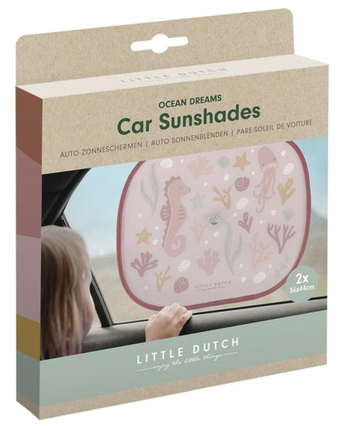 Sonnenschutz Ocean Dreams Pink (2er Set) - Little Dutch