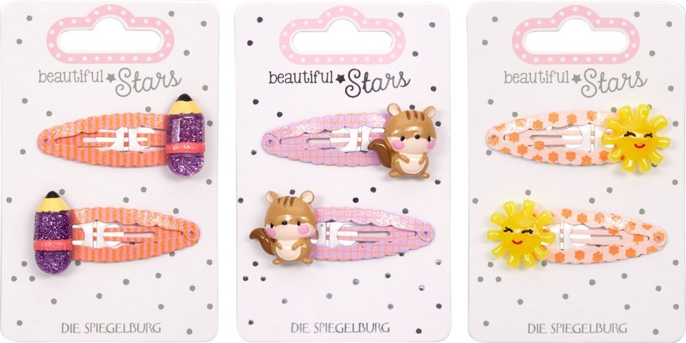 Haarclips Stifte & Co - beautiful Stars (verschiedene Designs, 1 Stück)