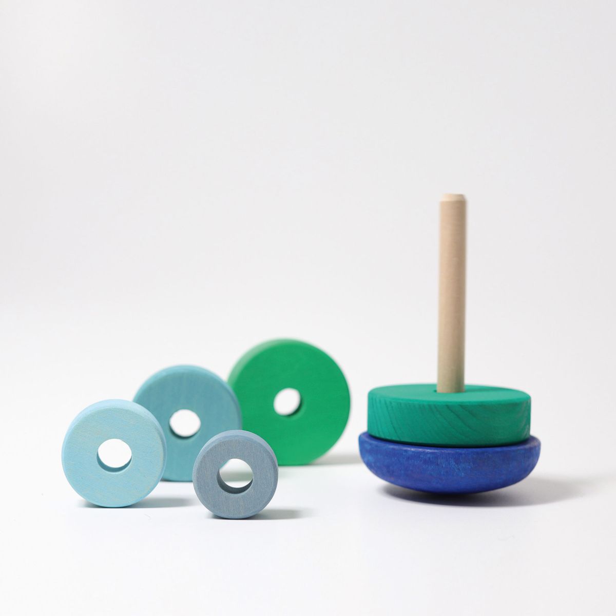 Grimm`s Stehauf Scheibentürmchen Blau 13cm 11012