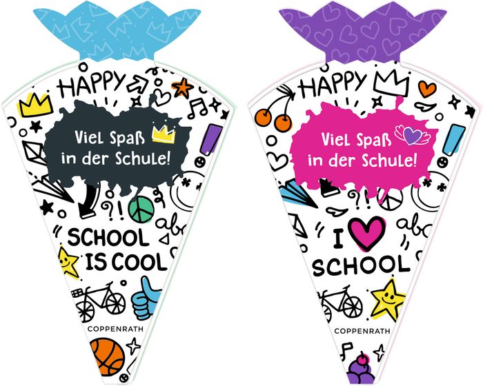 Mini-Schultütenbuch: Viel Spaß in der Schule! (verschiedene Designs, 1 Stück)