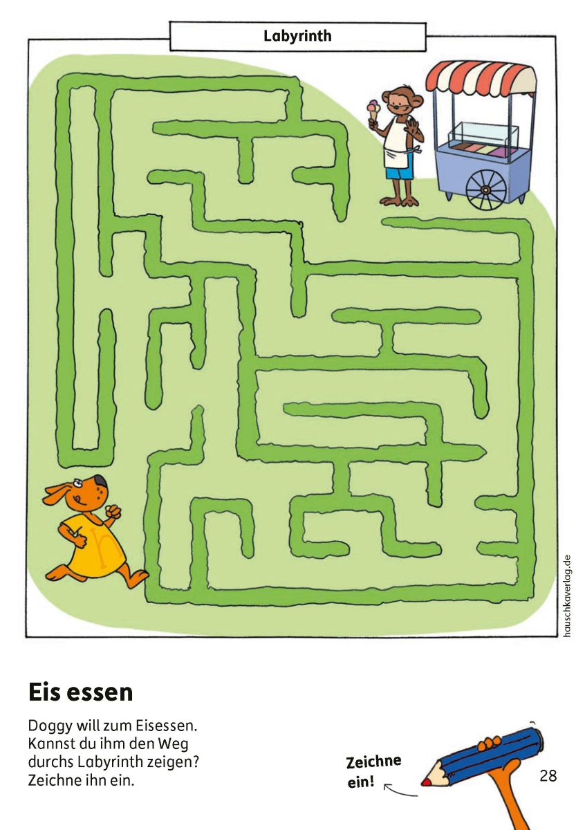 Kindergartenblock – Rätsel-Spaß, Konzentration und Logik - Hauschka Verlag 4+