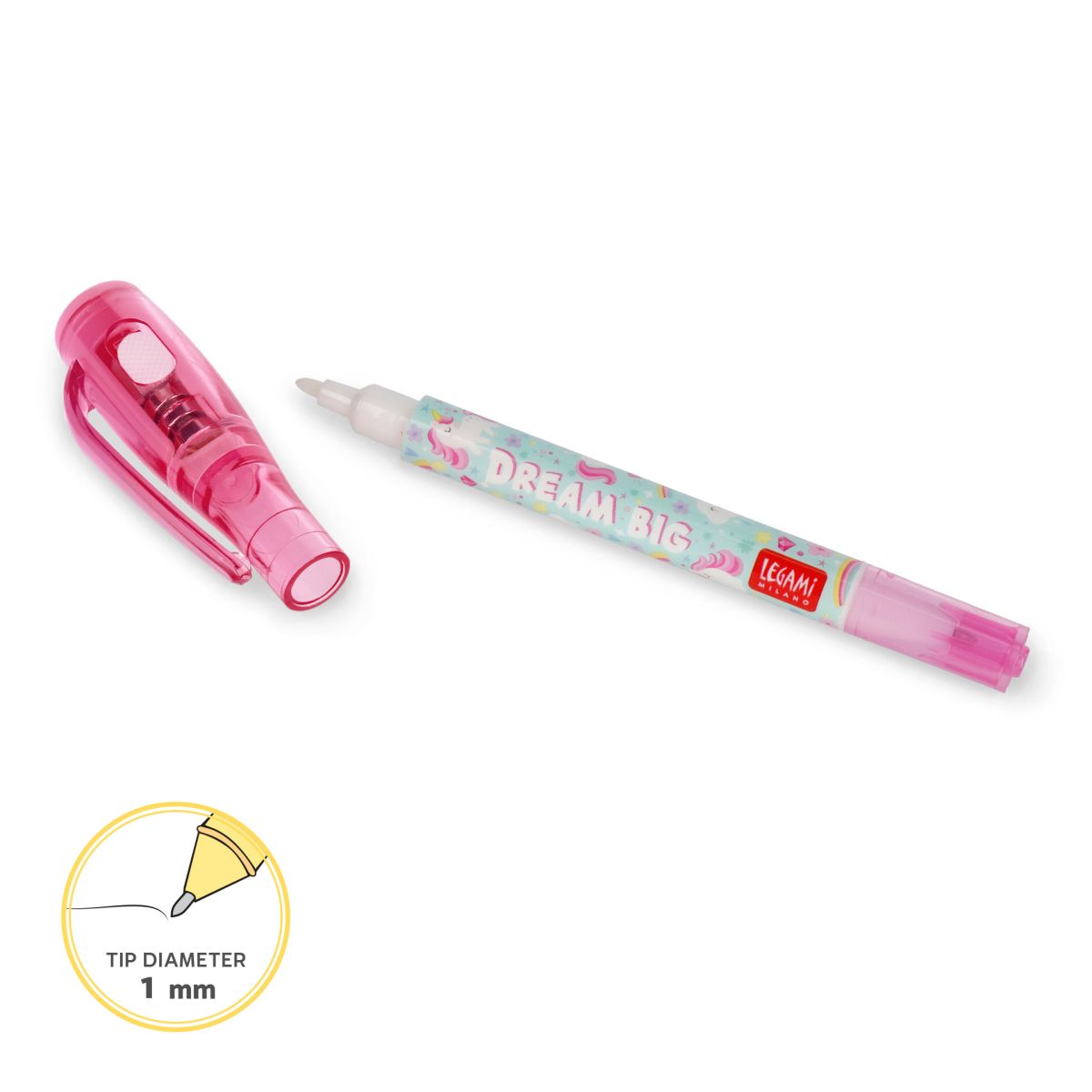 Gelstift mit Unsichtbarer Tinte Einhorn - Legami