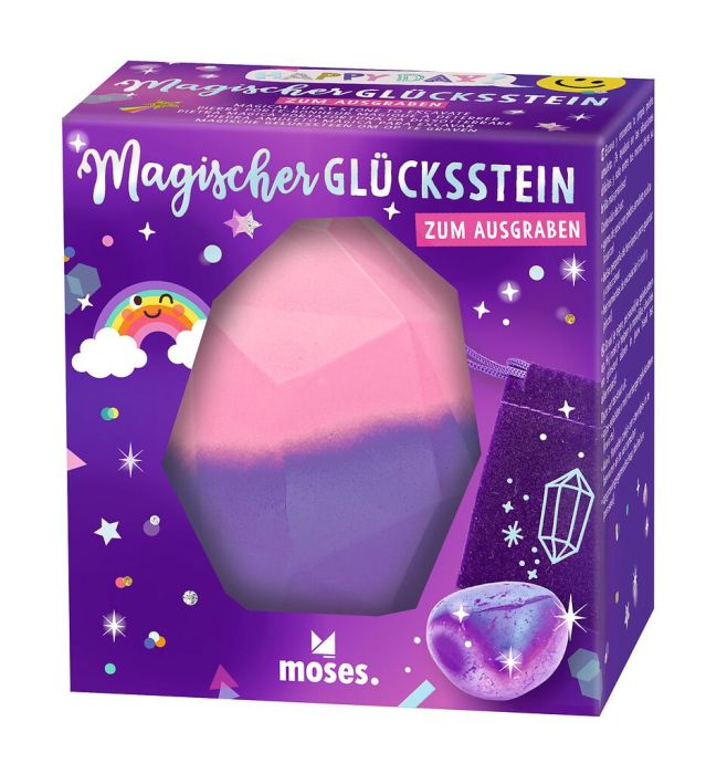 Happy Day Magische Glückssteine zum Ausgraben (verschiedene Designs, 1 Set)