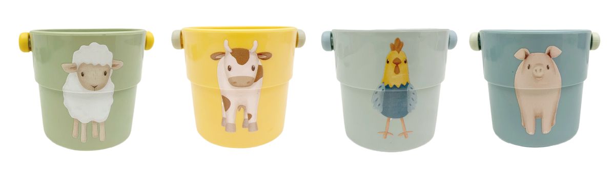 Badewannen-Becher Little Farm (4er Set) - Little Dutch