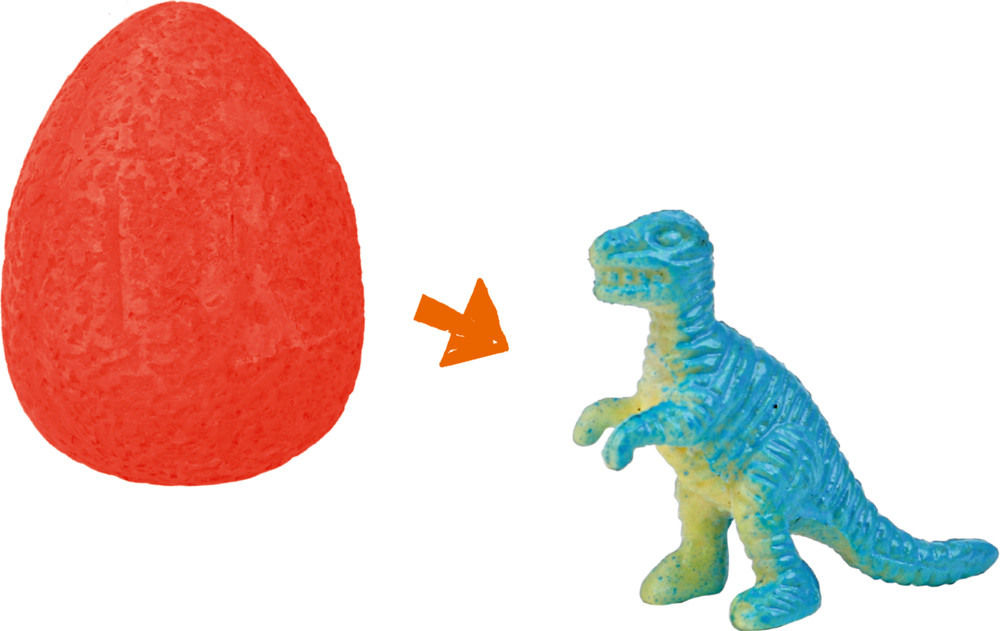 Sprudel-Bomben T-Rex World (1 Stück, verschiedene Designs)