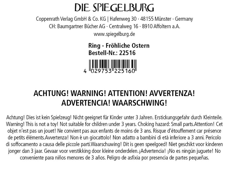 Ring (verschiedene Designs, 1 Stück)