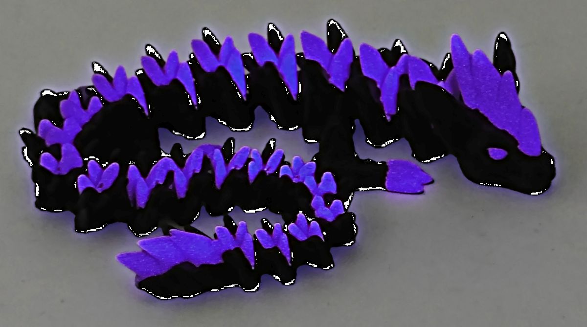 Kristall-Tier Drache nachtleuchtend (versch. Designs, 1 Stück)