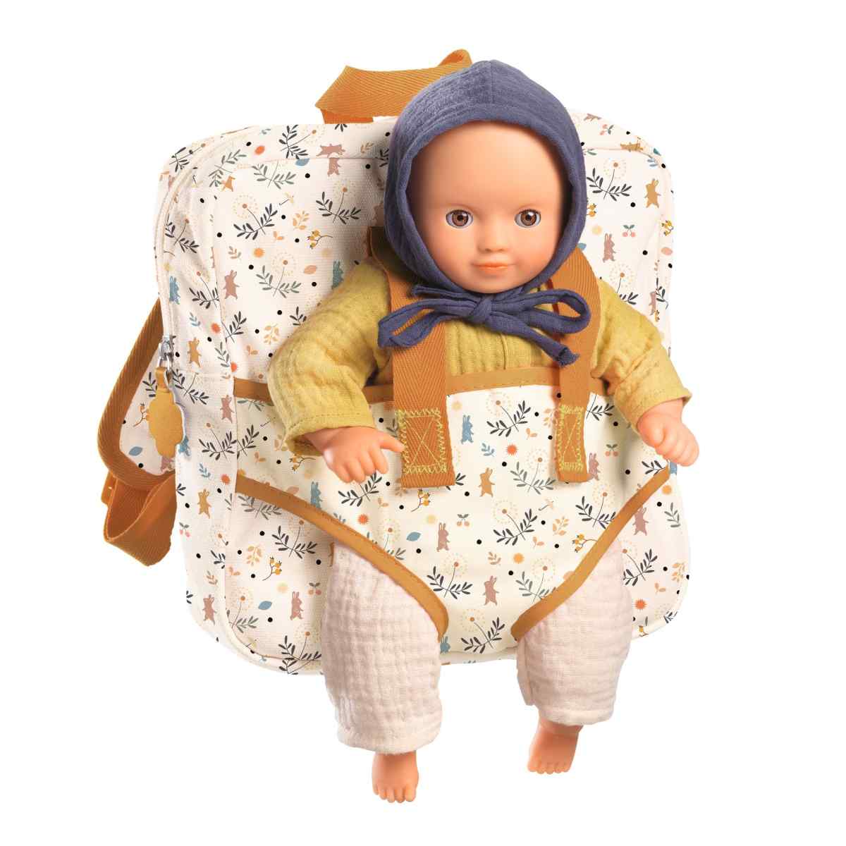 Pomea Rucksack mit Puppentrage - Djeco