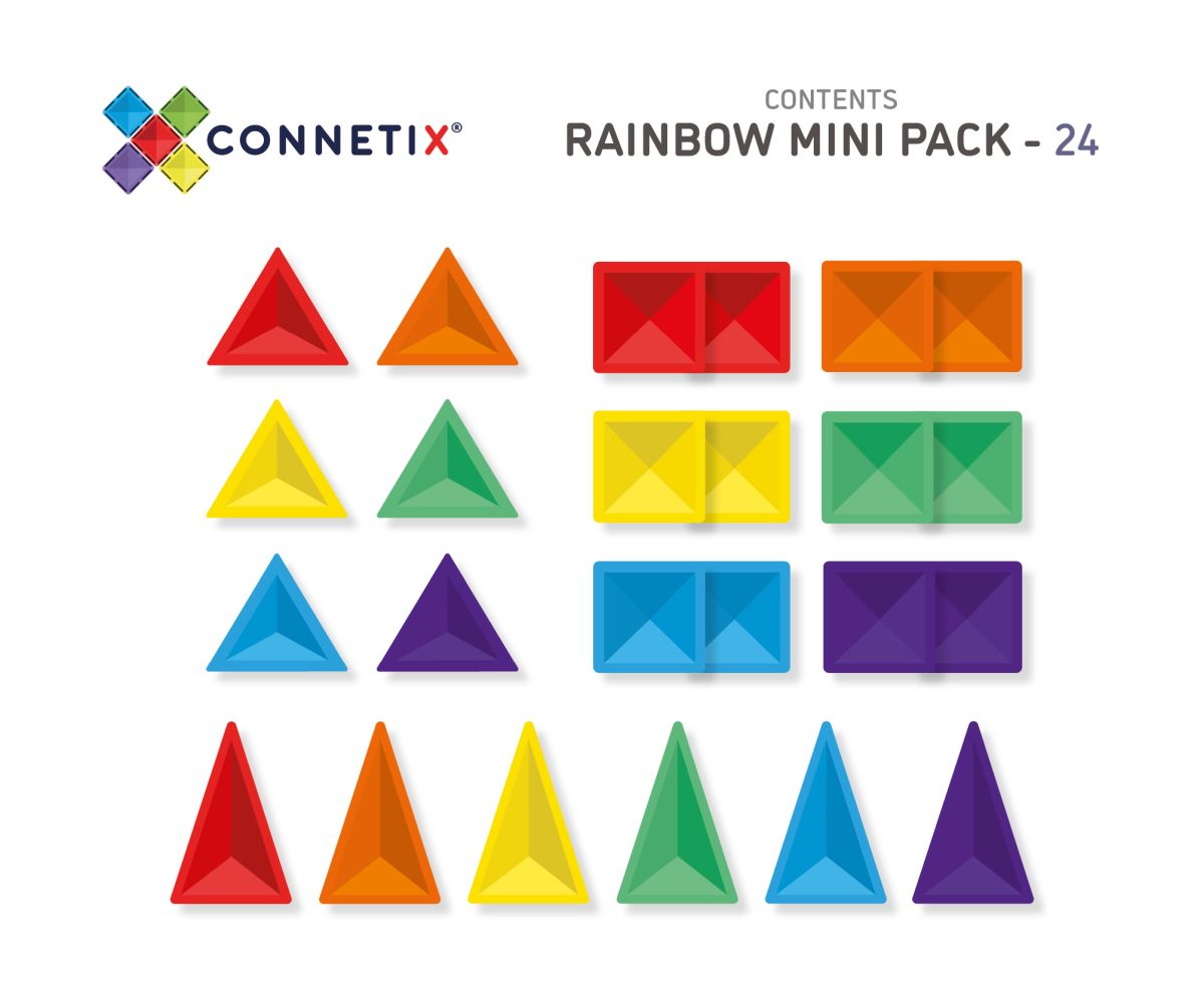 CONNETIX RAINBOW Mini Pack Magnetbausteine 24-teilig
