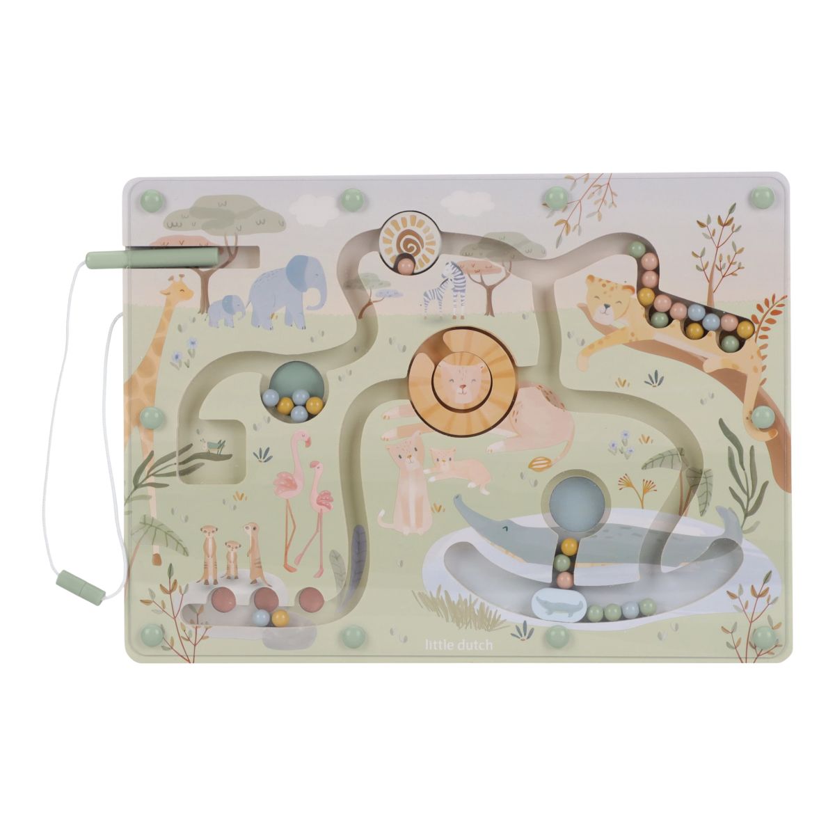 Magnetisches Labyrinth Safari Friends - Little Dutch