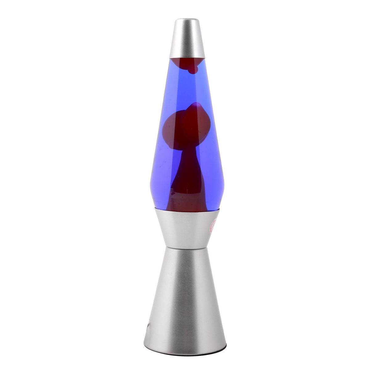 iTotal - Lavalampe silber Spaceship violett-rosa
