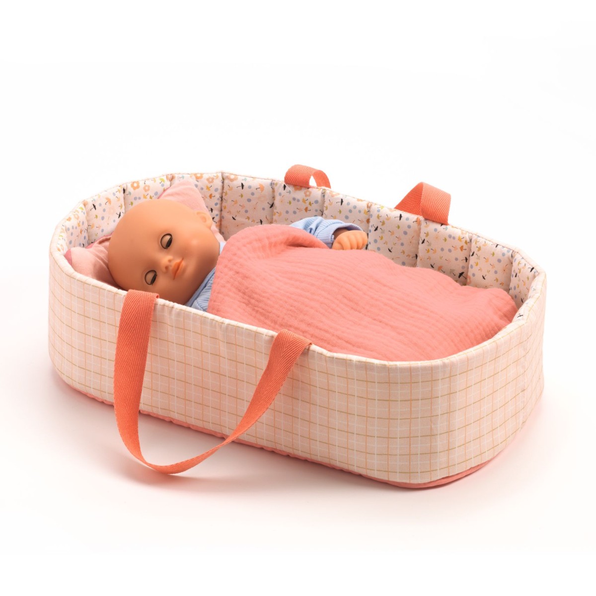 Pomea Puppentragetasche Pink Lines - Djeco