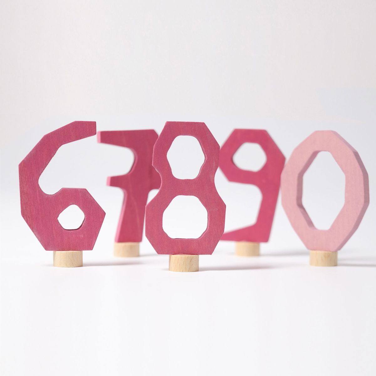 Grimm`s Zahlenstecker-Set Rosa 6-9 & 0