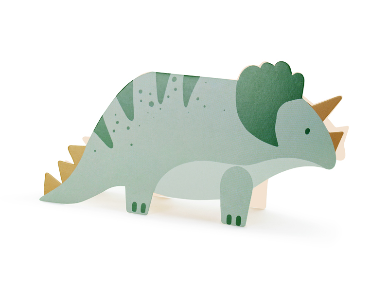Einladungen Triceratops Dinosaurier (6 Stk.) - Party Deco