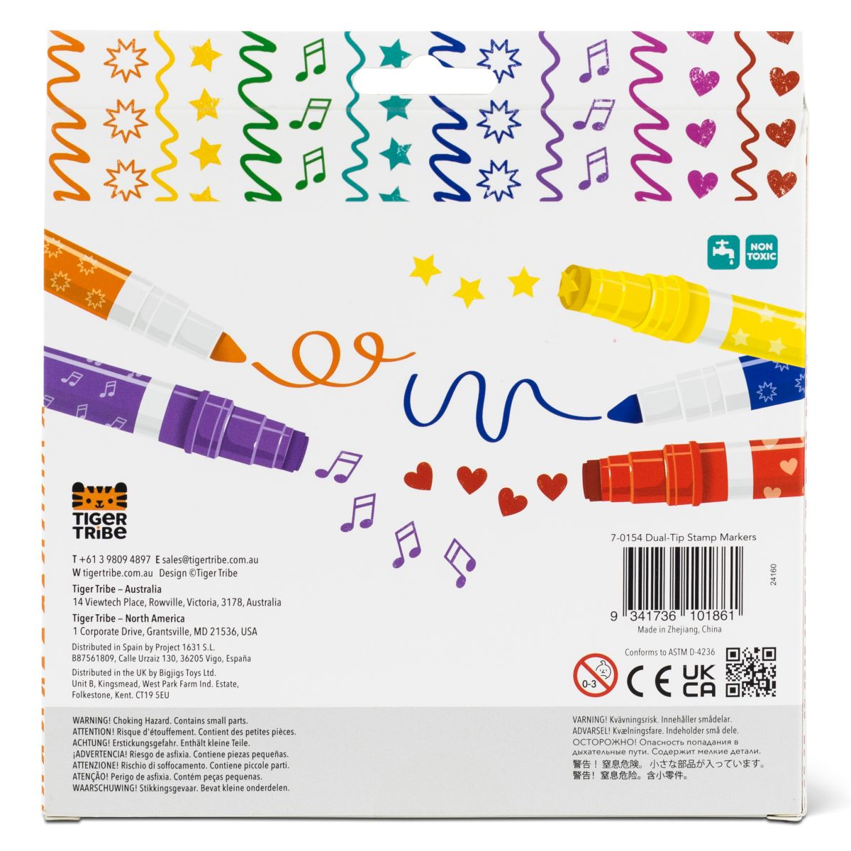Stempelmarker (8er Set) - Tiger Tribe